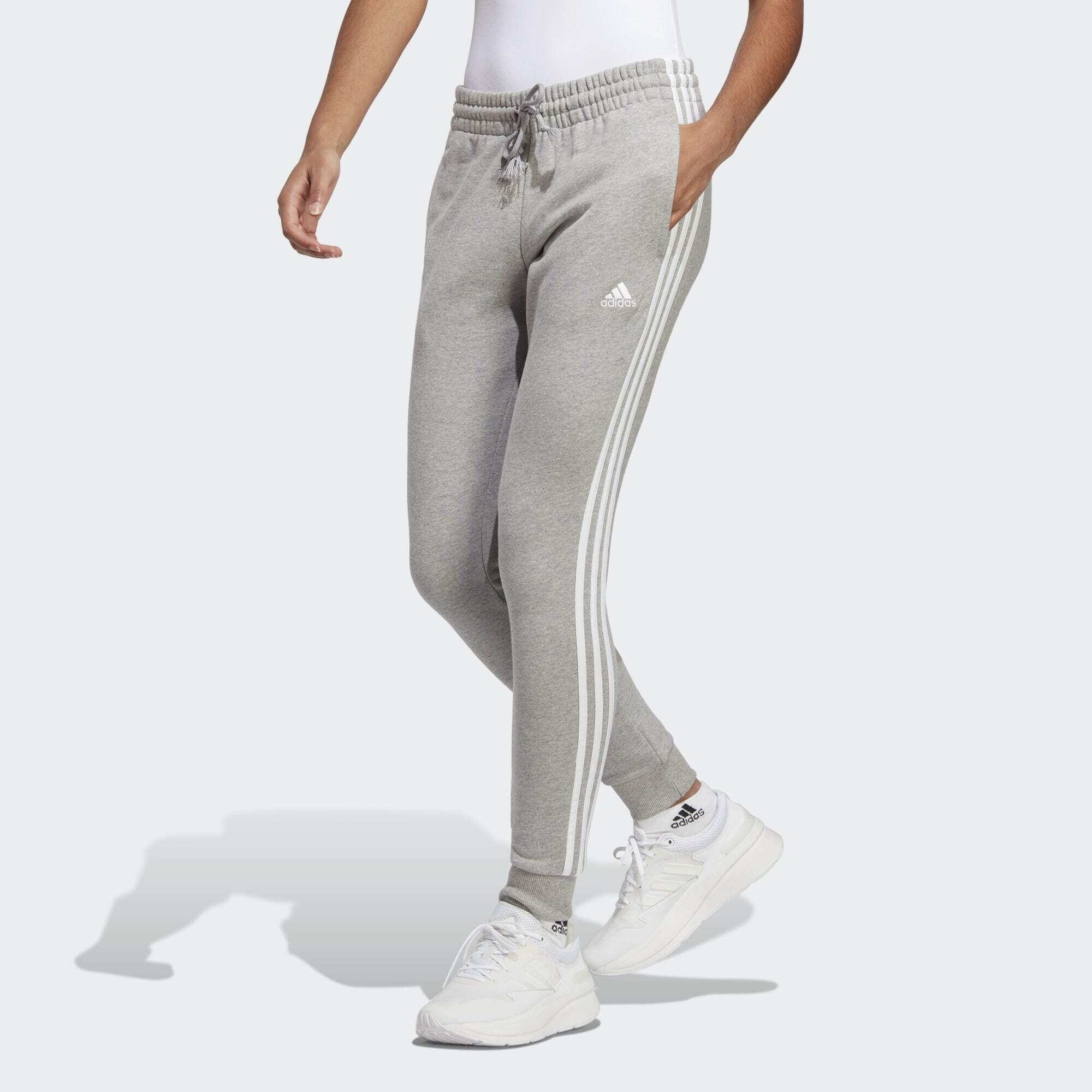 Essentials 3-Stripes French Terry Cuffed Pants 1/5