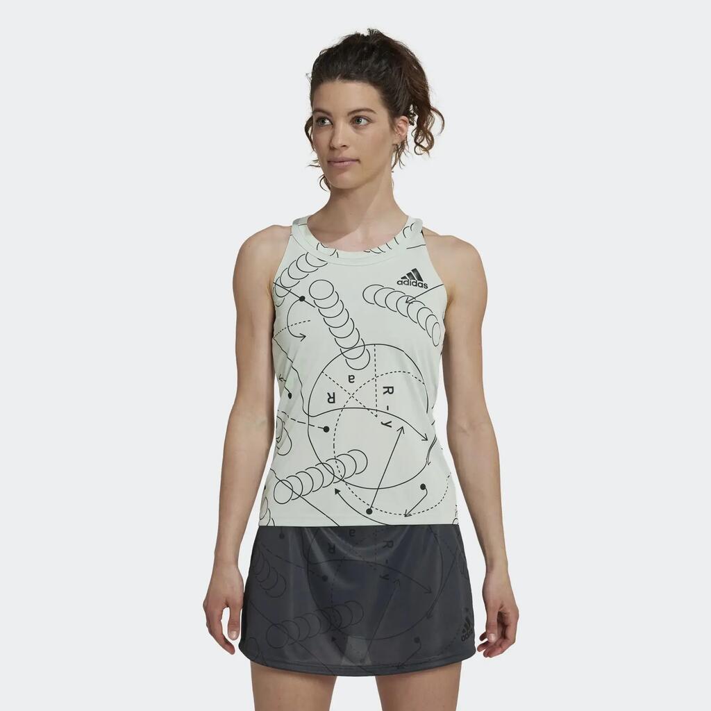 Camiseta Adidas Club Graph Verde Negro Mujer -  - L
