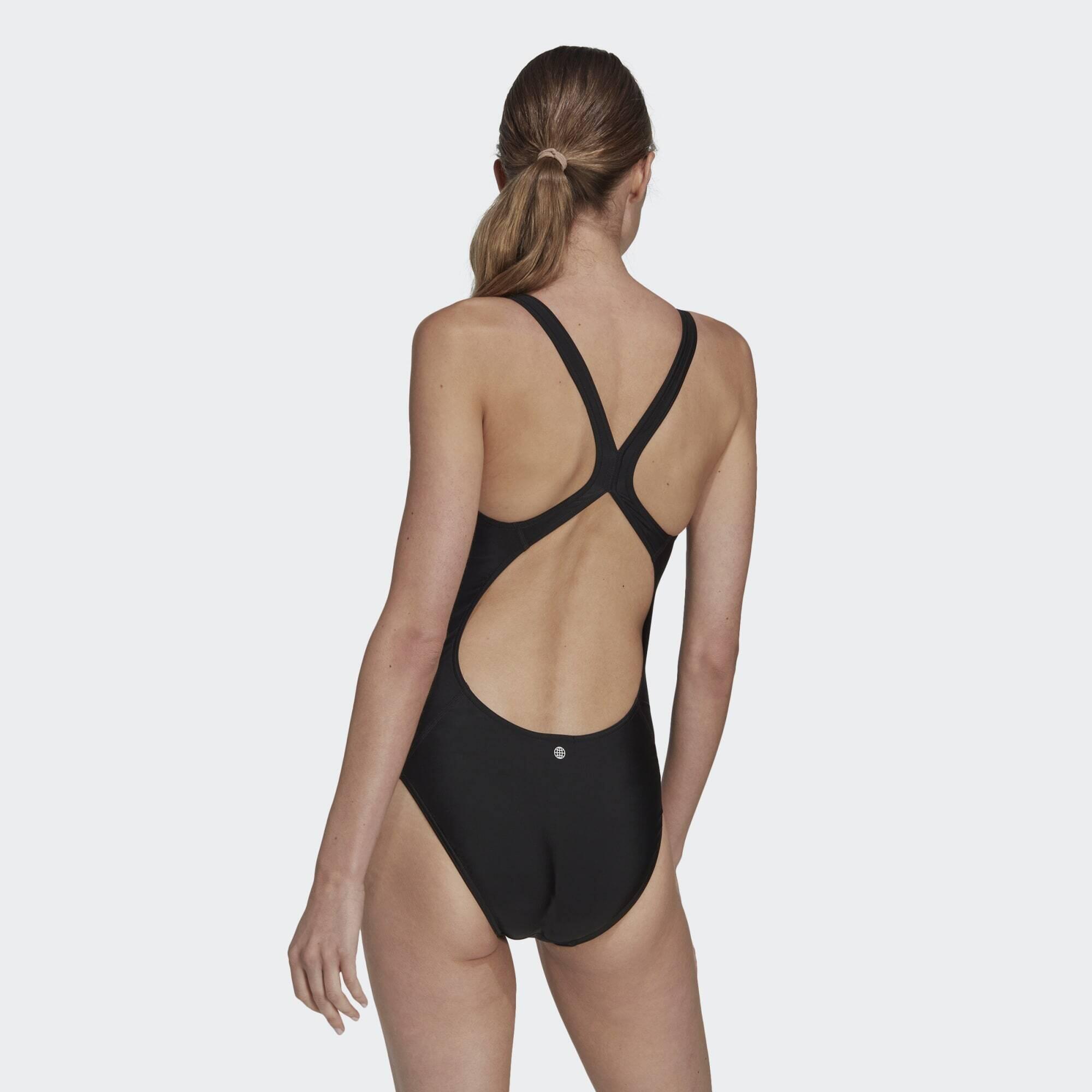 Bañador 3 Bar Logo Adidas negro adulto 3/5