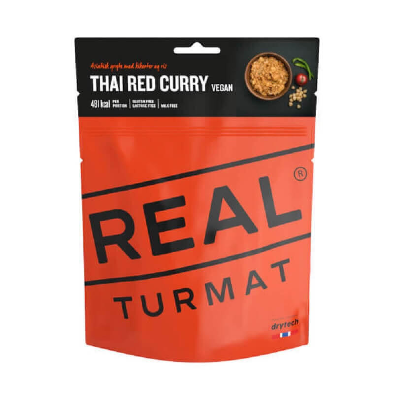 Trekkingnahrung Thai Curry Rot Outdoornahrung Outdoor Mahlzeit Notration Vegan