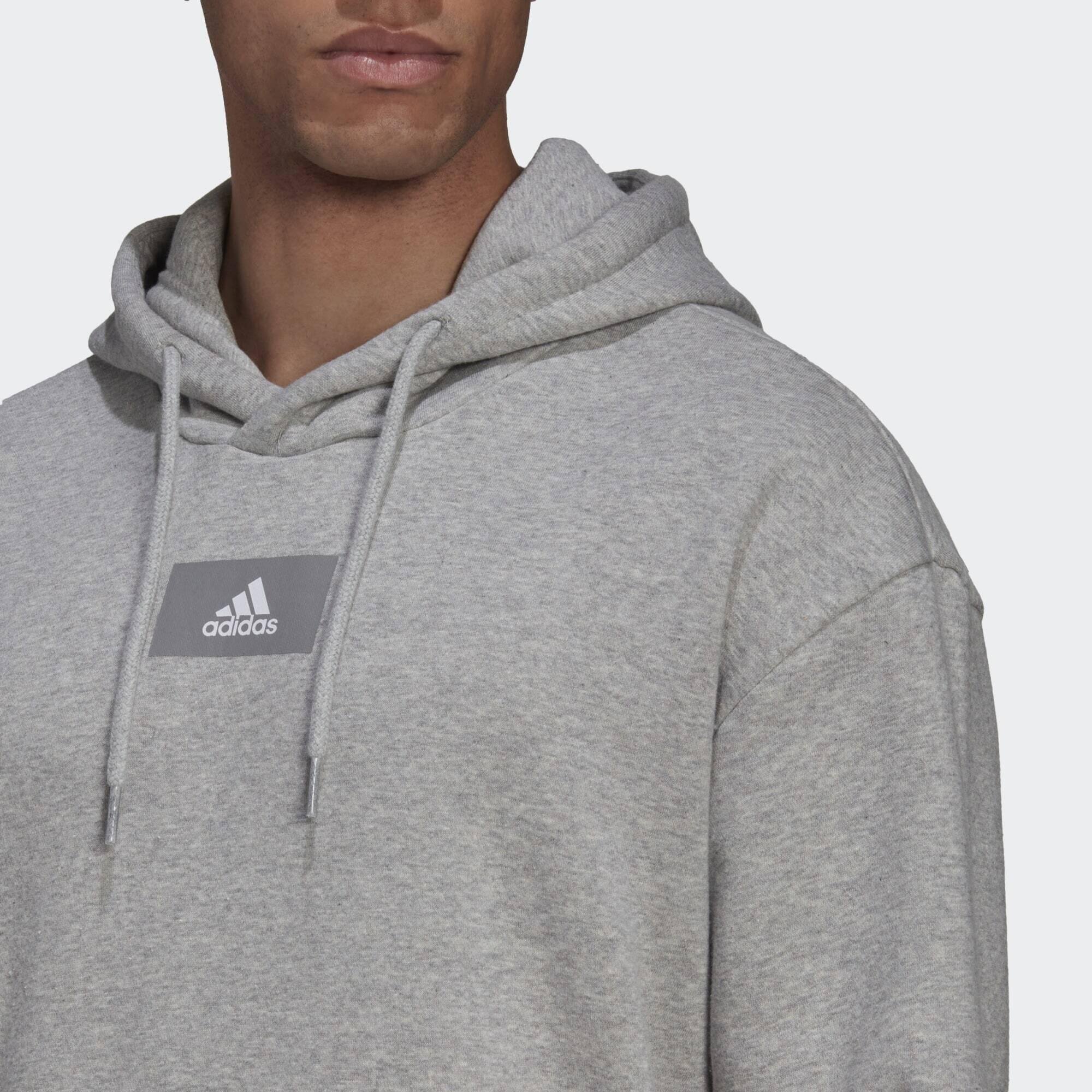 Essentials FeelVivid Cotton Fleece Drop Shoulder Hoodie 5/5