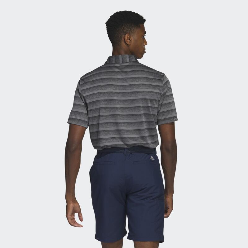 Two-Color Striped Poloshirt