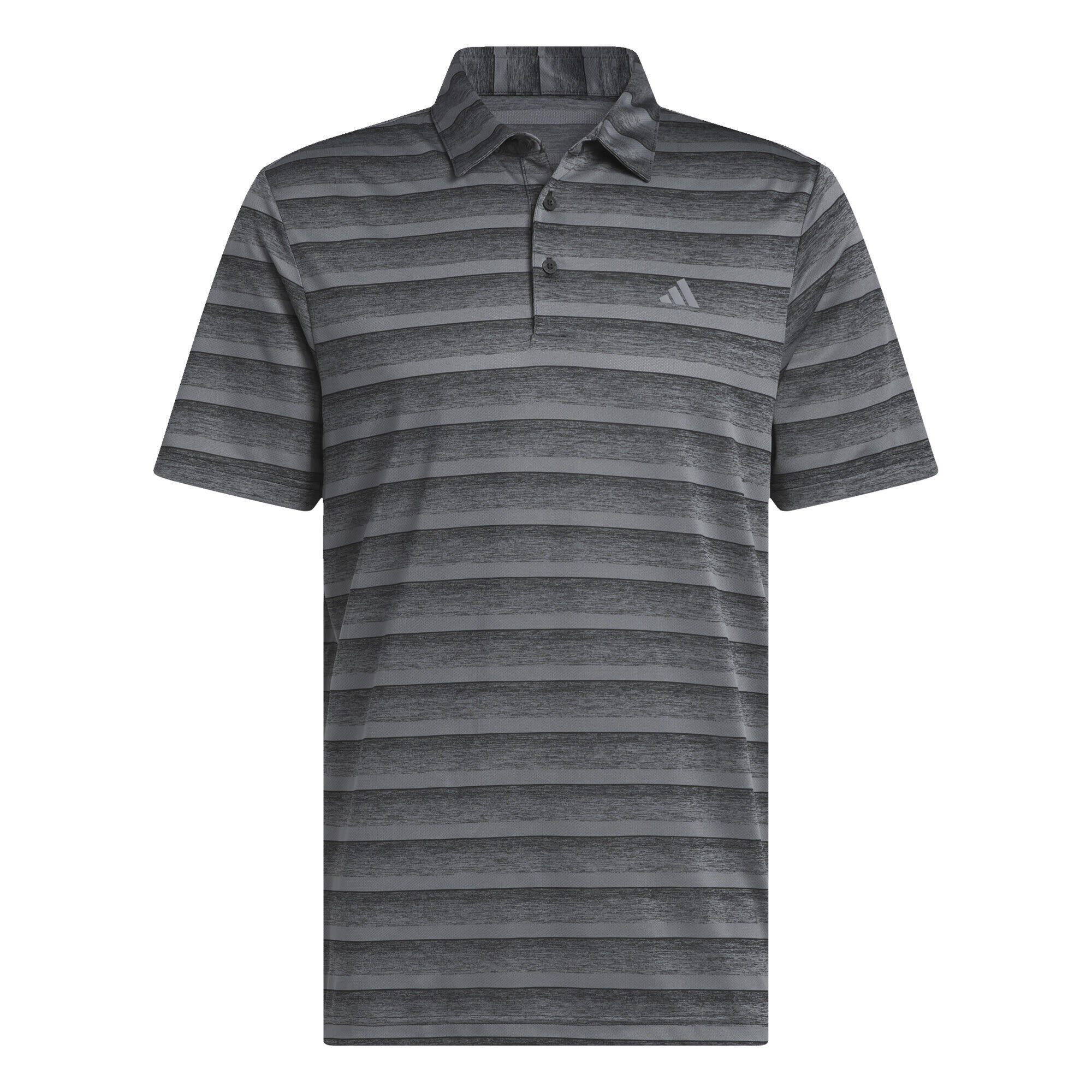 Two-tone striped polo shirt