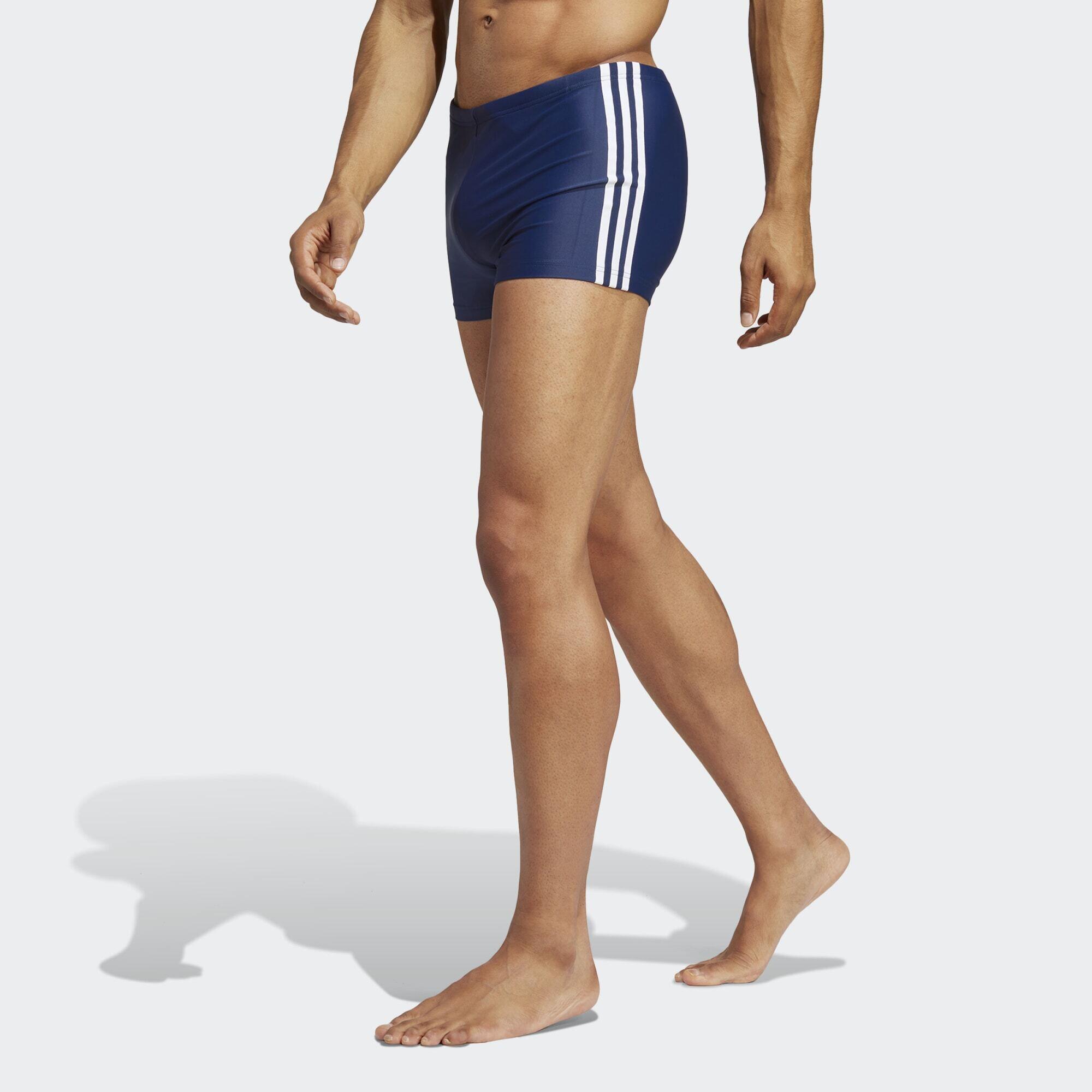 Adidas - Boxer De Natation Classique 3-stripes - Boardshort - Blanc|bleu - S - Decathlon