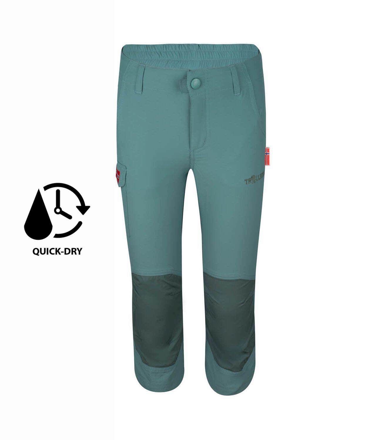 Pantalon de trekking enfant Hammerfest 3/4 Vert Glacier 3/3