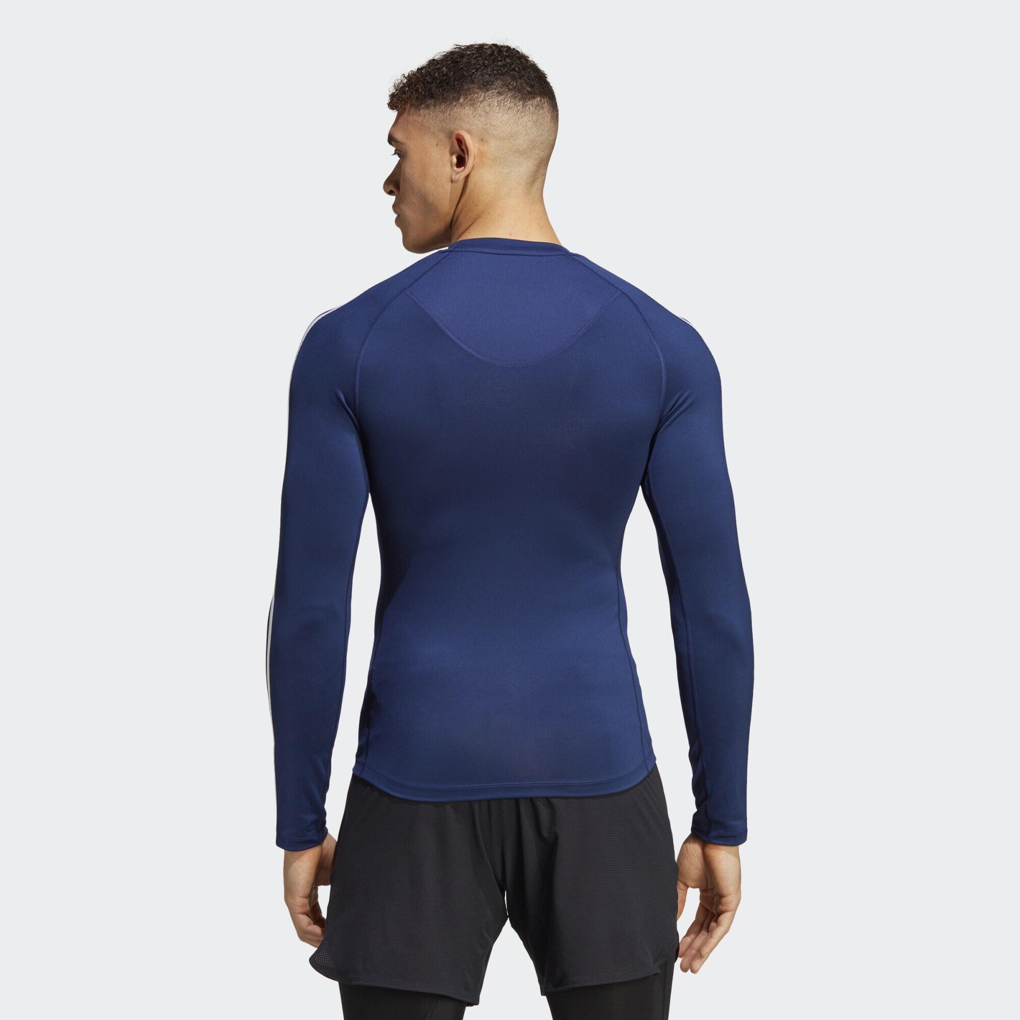 Techfit 3-Stripes Training Long Sleeve Tee
