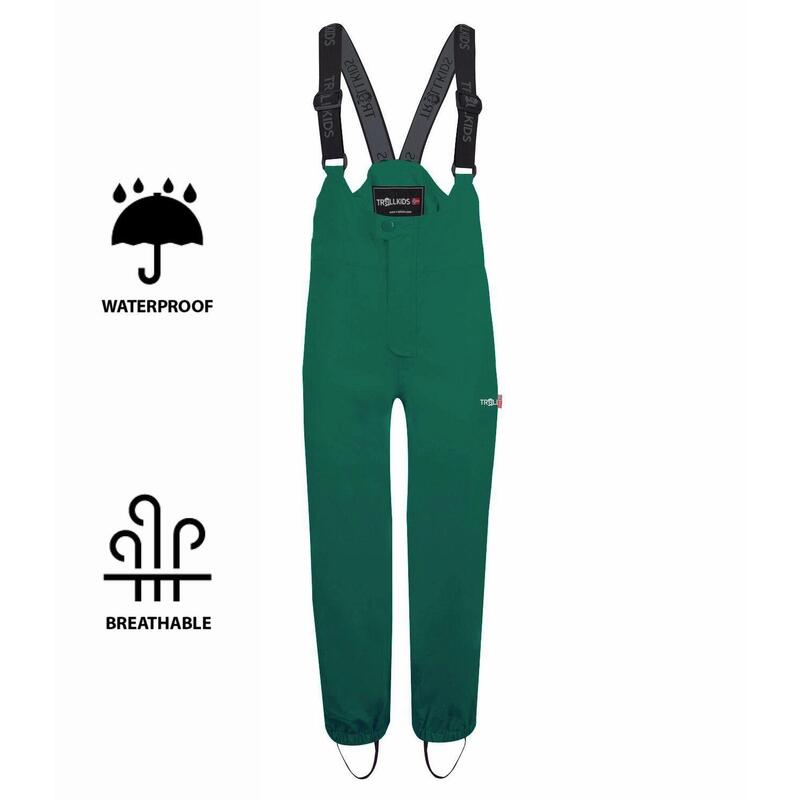 Pantalon de trekking pour enfants Odda Imperméable Vert foncé / Vert clair