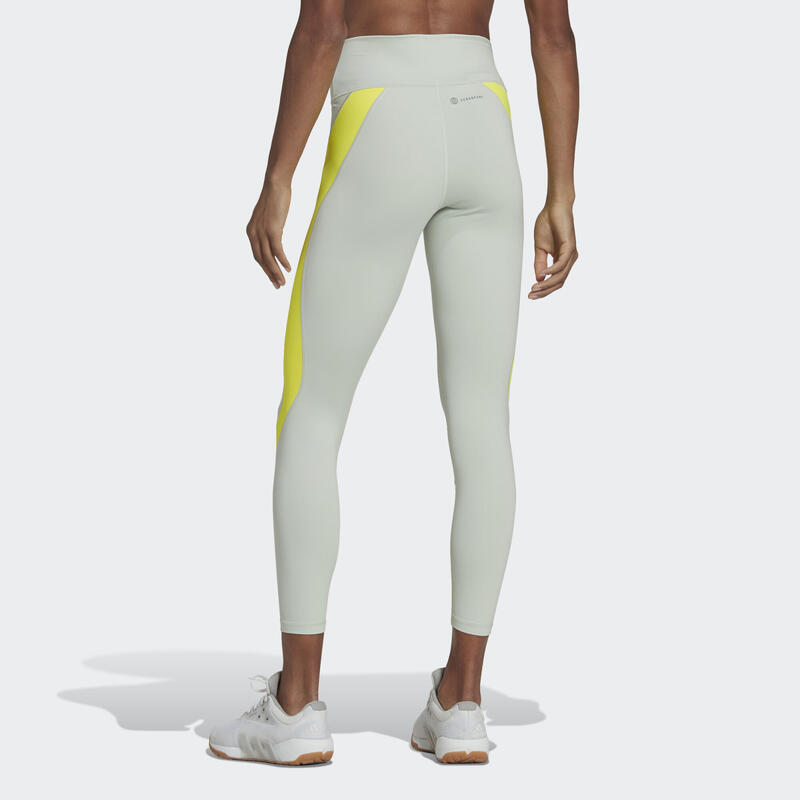 Colanți adidas pentru fitness, culoare verde