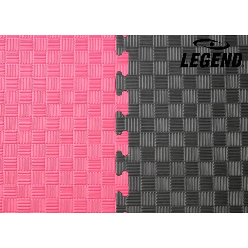 Legend Puzzelmat Sportvloer | 100 x 100 x 4 cm | Grijs / Zwart