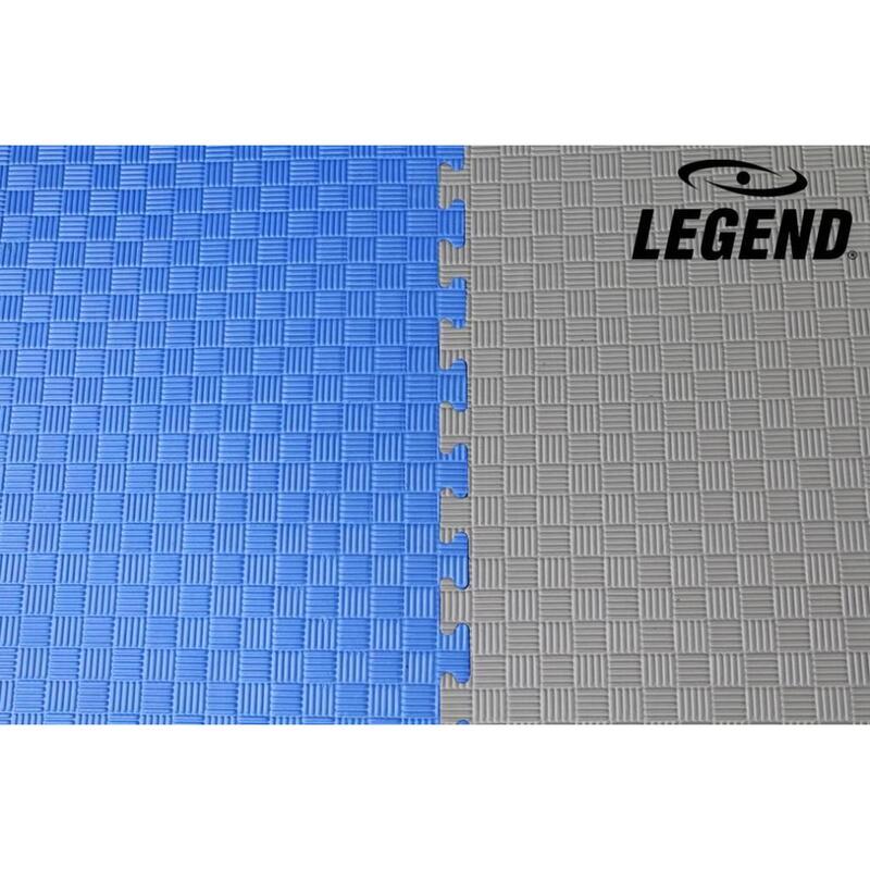 Legend Puzzelmat Sportvloer | 100 x 100 x 2 cm | Grijs / Zwart