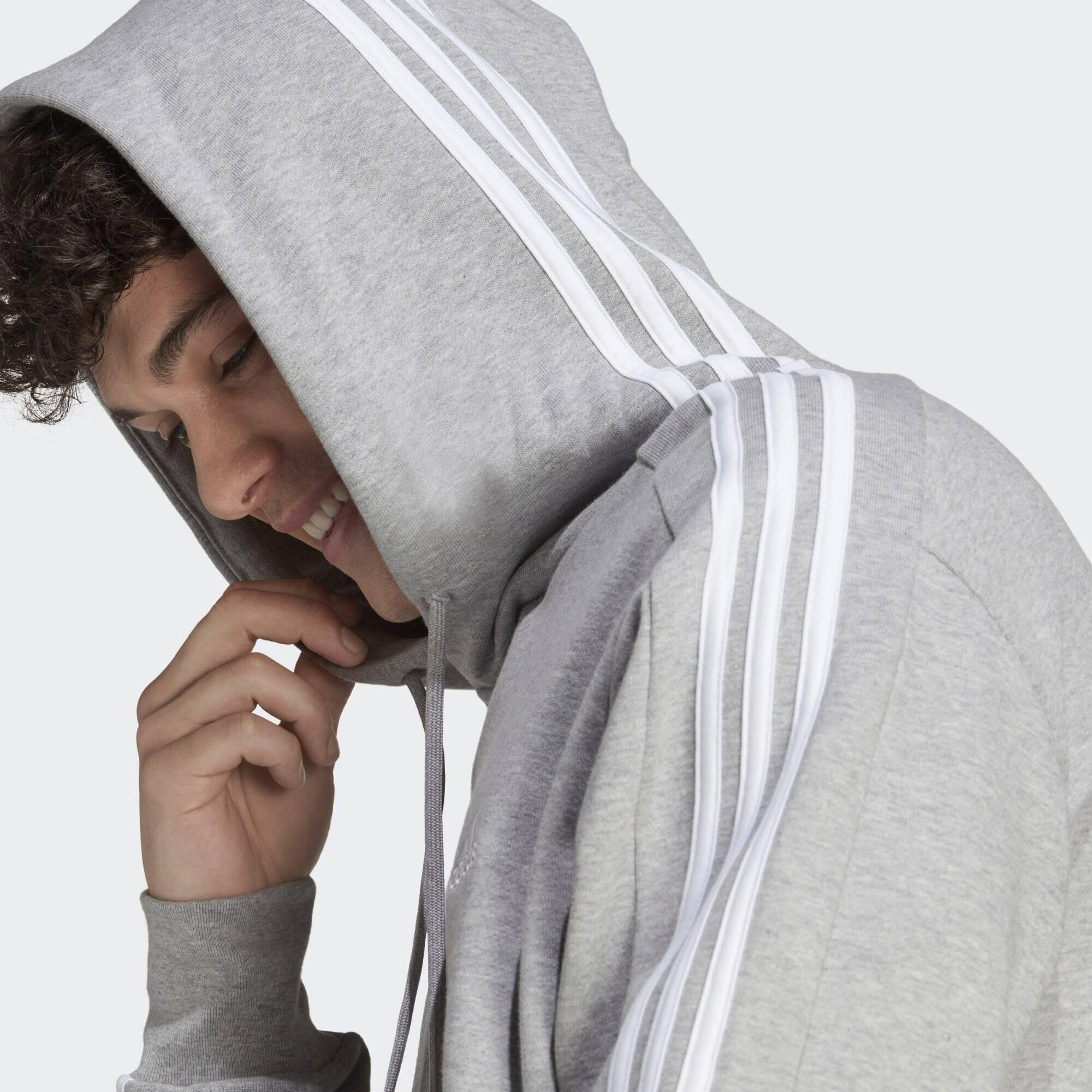 Sweat-shirt à capuche à 3 bandes en molleton Essentials 5/5
