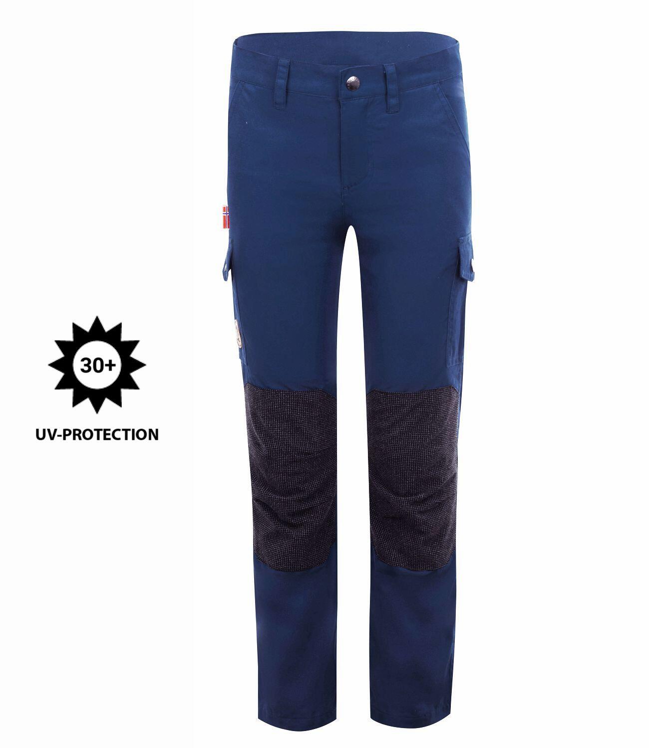 Pantalon de randonnée enfant Trollheimen bleu mystique 3/3