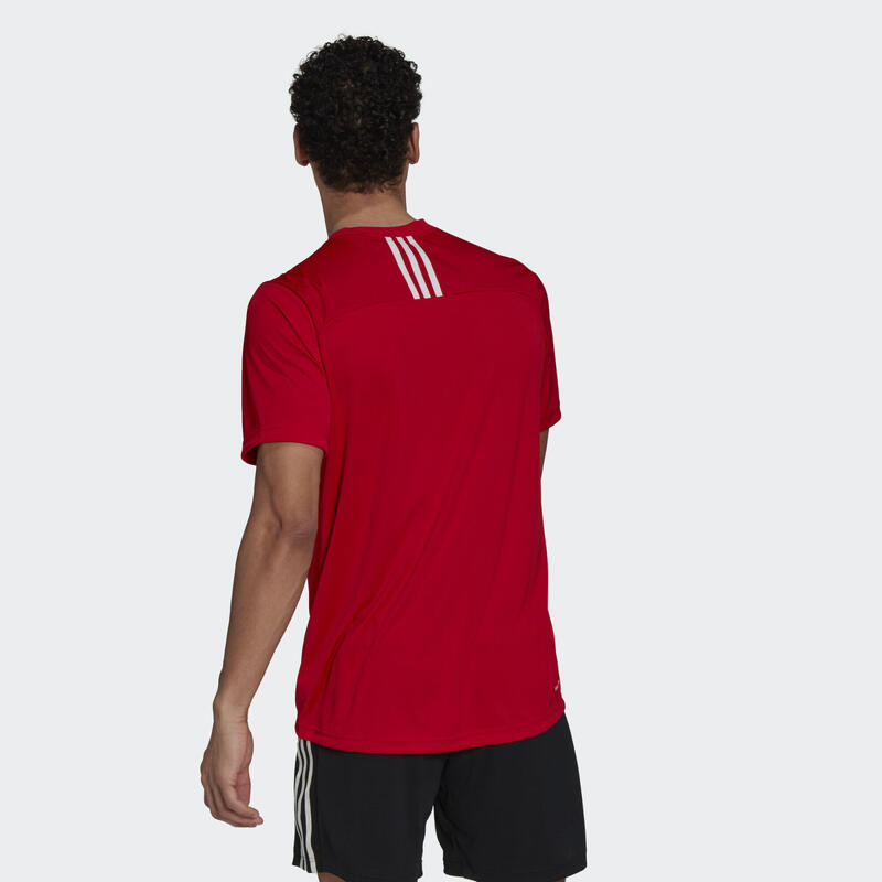 Tricou Adidas M 3S Back roșu bărbați mânecă scurtă