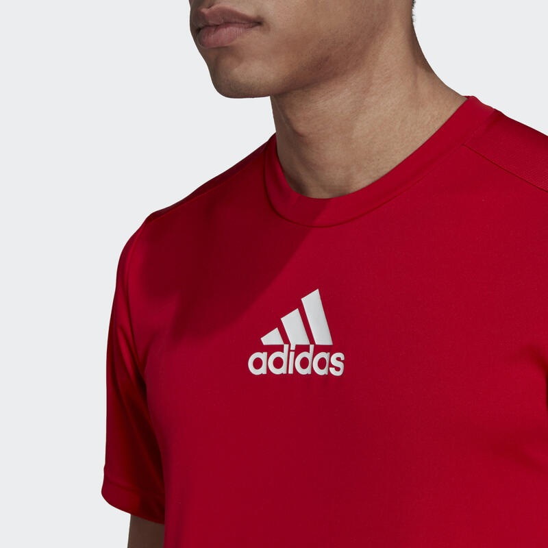 Tricou Adidas M 3S Back roșu bărbați mânecă scurtă
