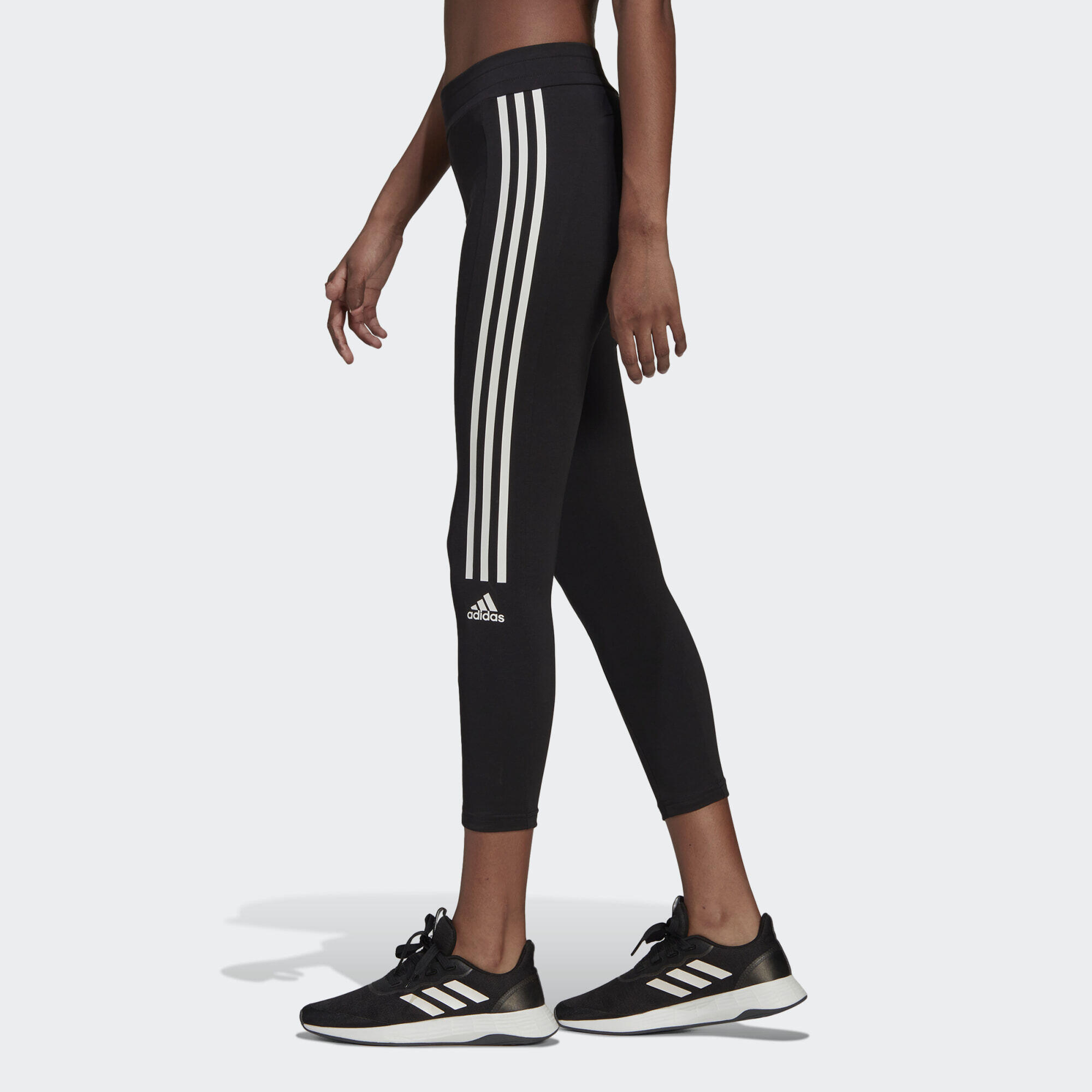 Pernas de mulher adidas Aeroready Designed to Move Cotton-Touch 3/5