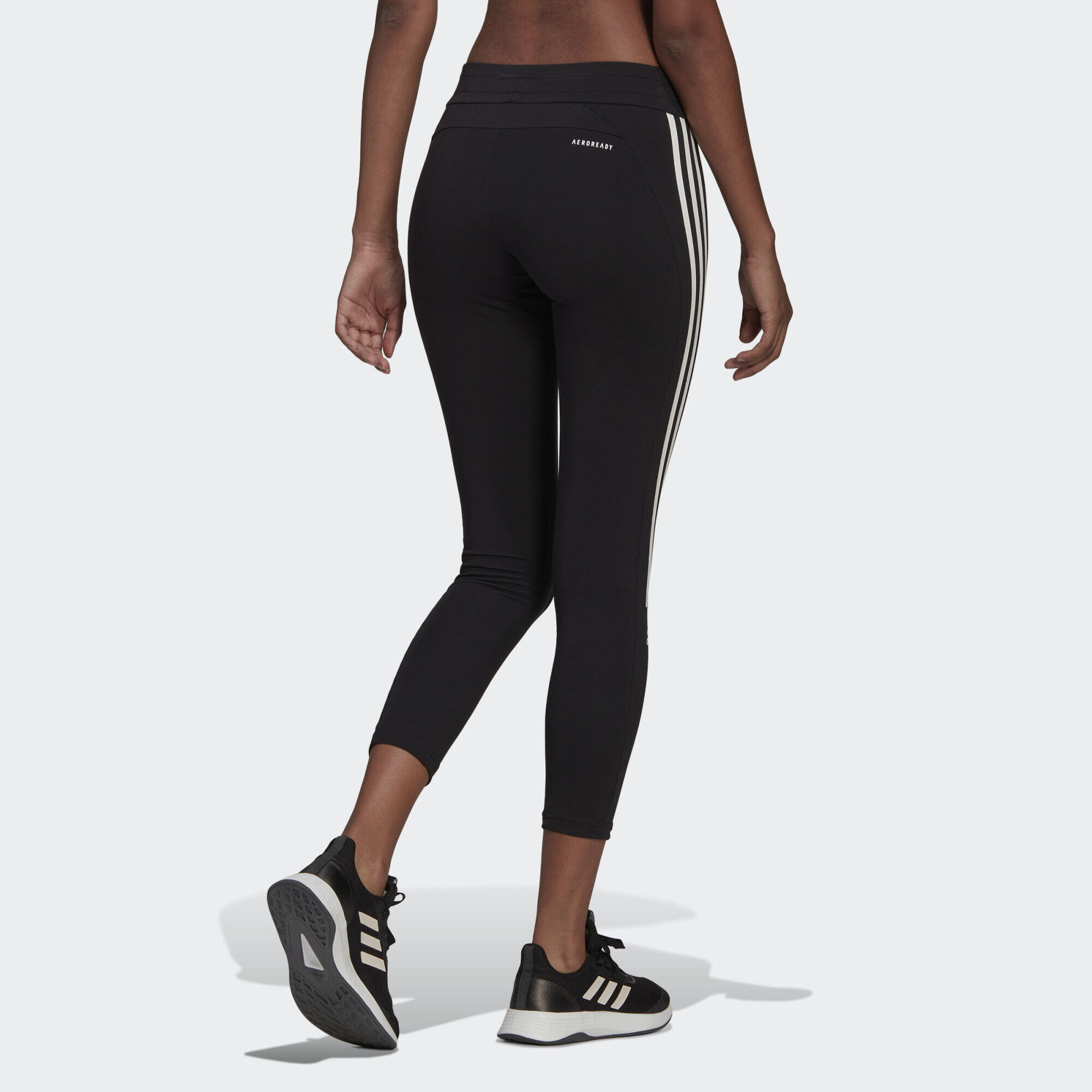Pernas de mulher adidas Aeroready Designed to Move Cotton-Touch 5/5