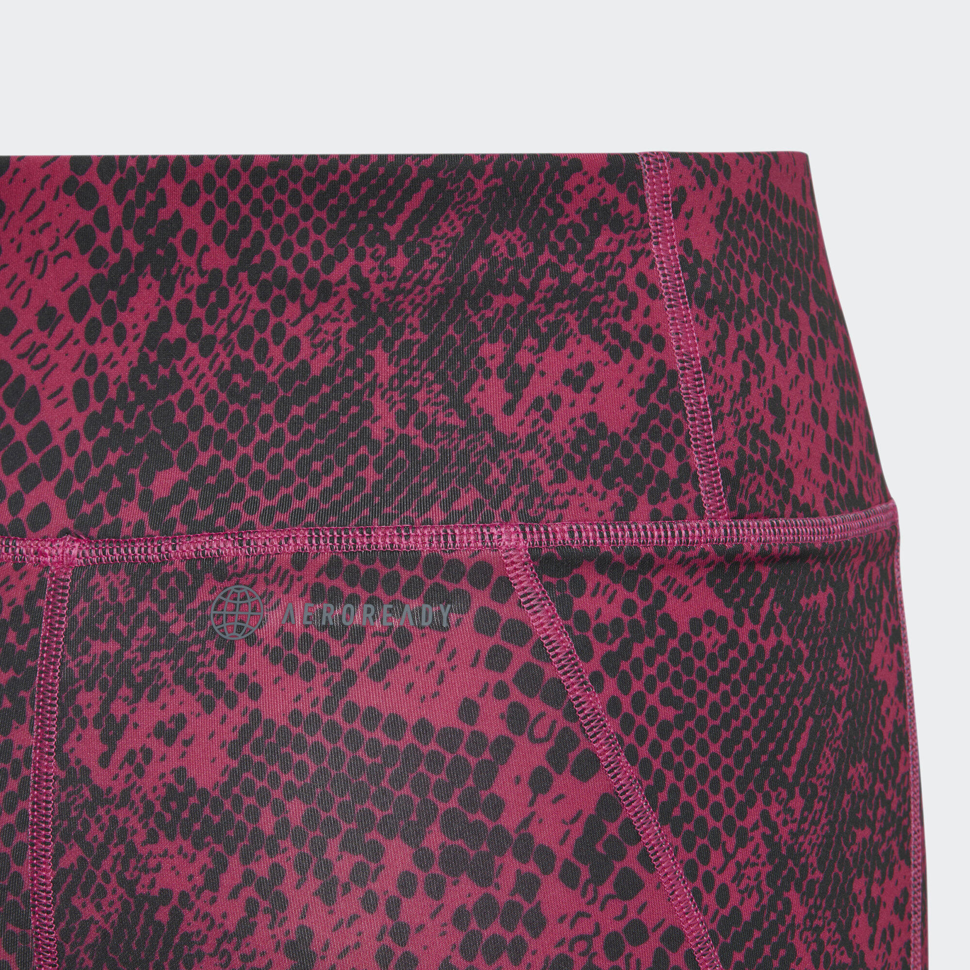 AEROREADY Animal-Print Optime High-Rise Pocket 7/8-Leggings 2/4
