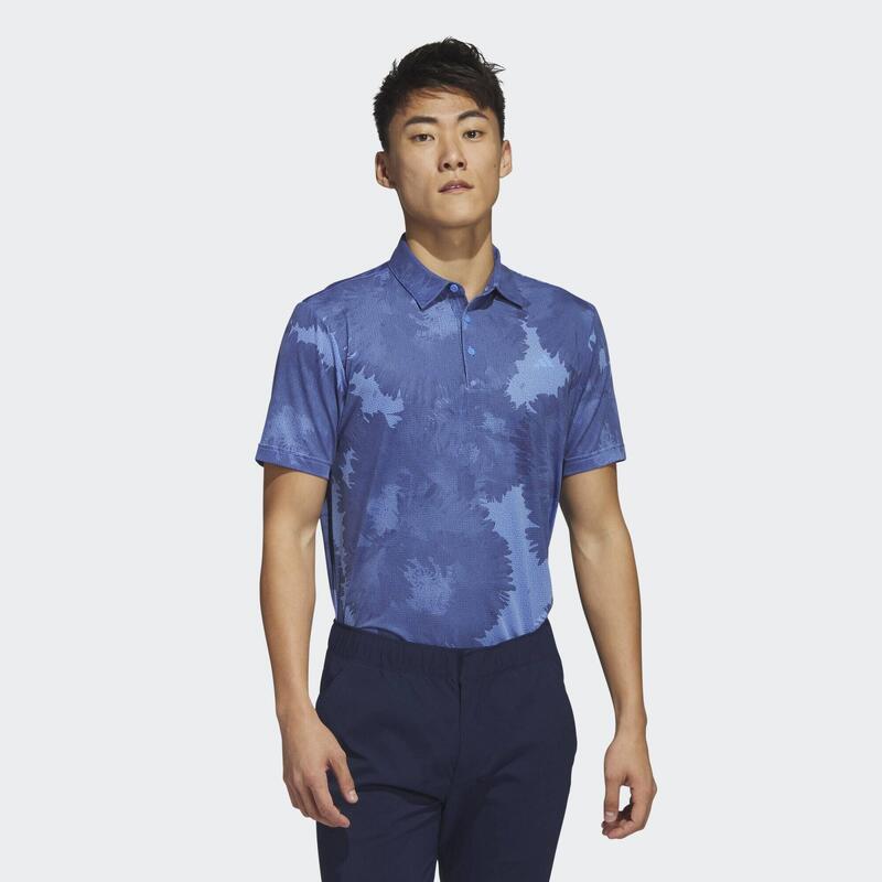 Flower Mesh Golf Poloshirt