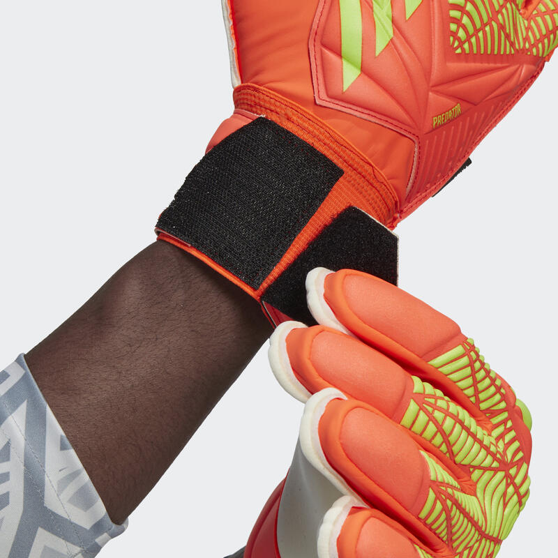 Kesztyű adidas Orange Predator Edge Fingersave Match, Átlátszó, Unisex