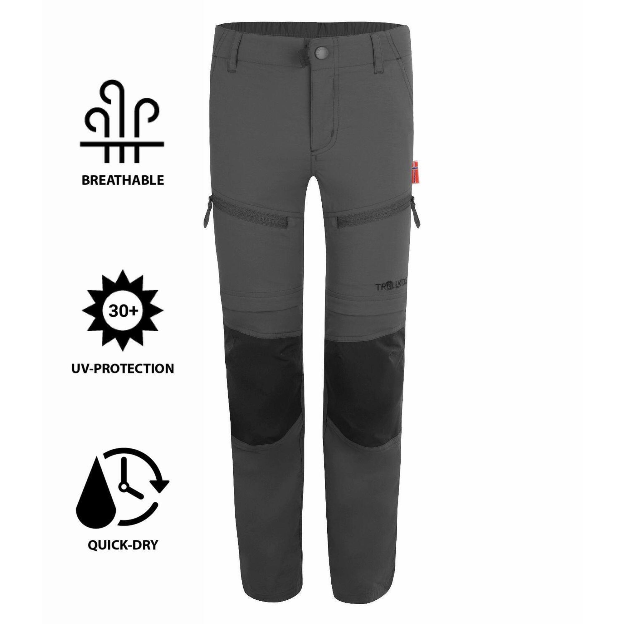 Pantalon de trekking pour enfants Nordfjord Respirant Anthracite 3/3