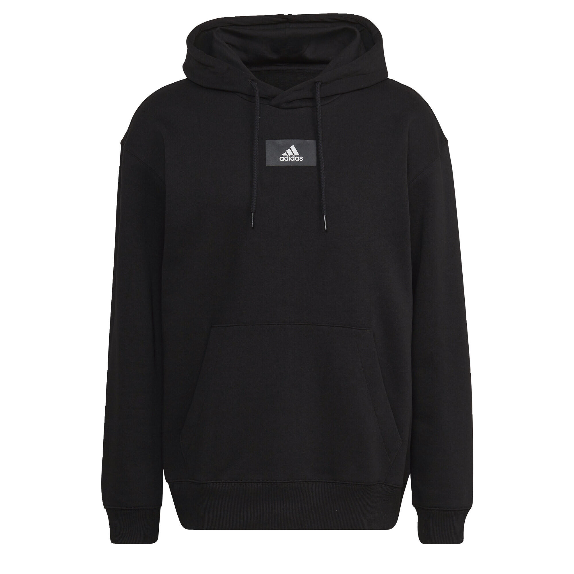 Sweat-shirt à capuche en molleton de coton à emmanchures tombantes Essentials 2/5