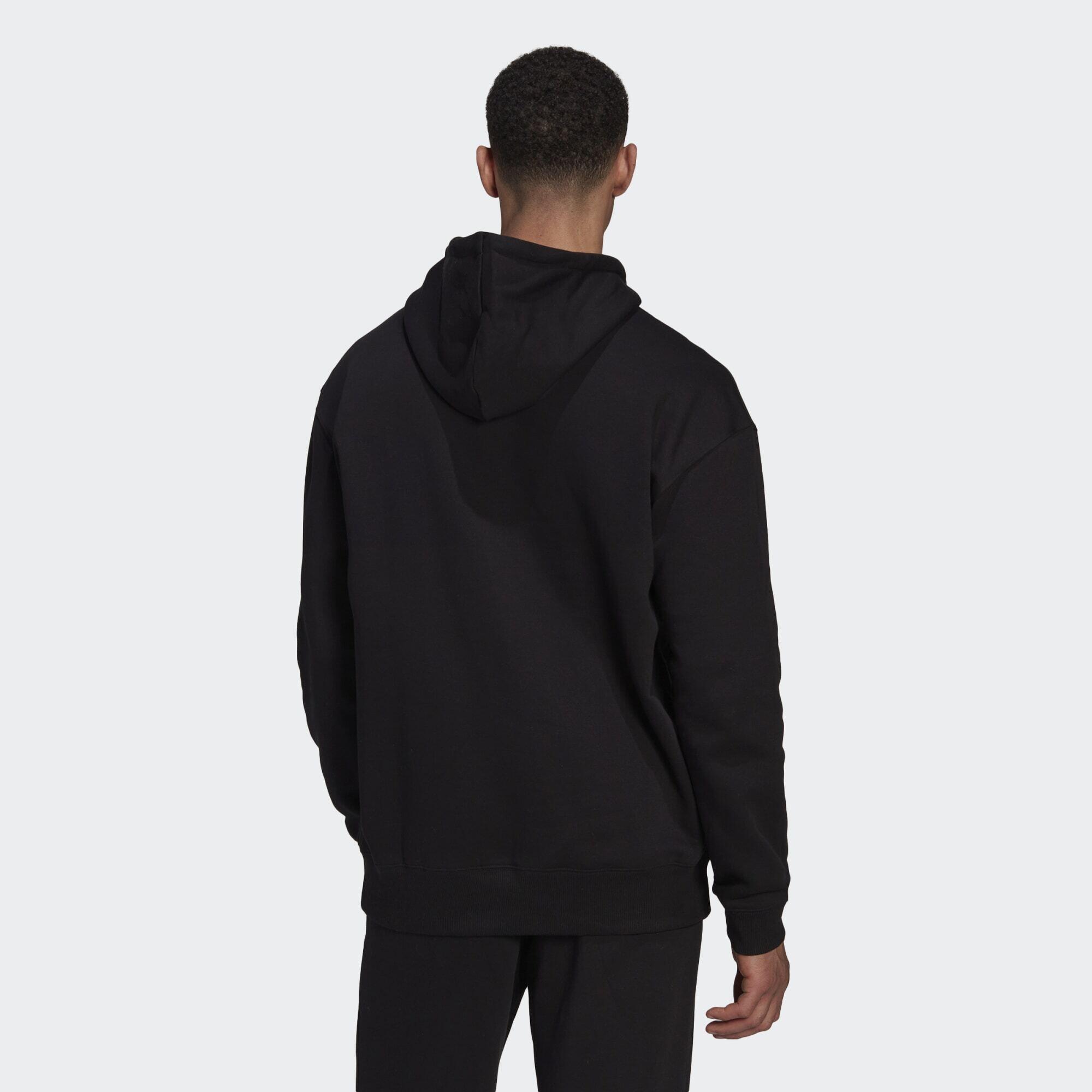 Sweat-shirt à capuche en molleton de coton à emmanchures tombantes Essentials 4/5
