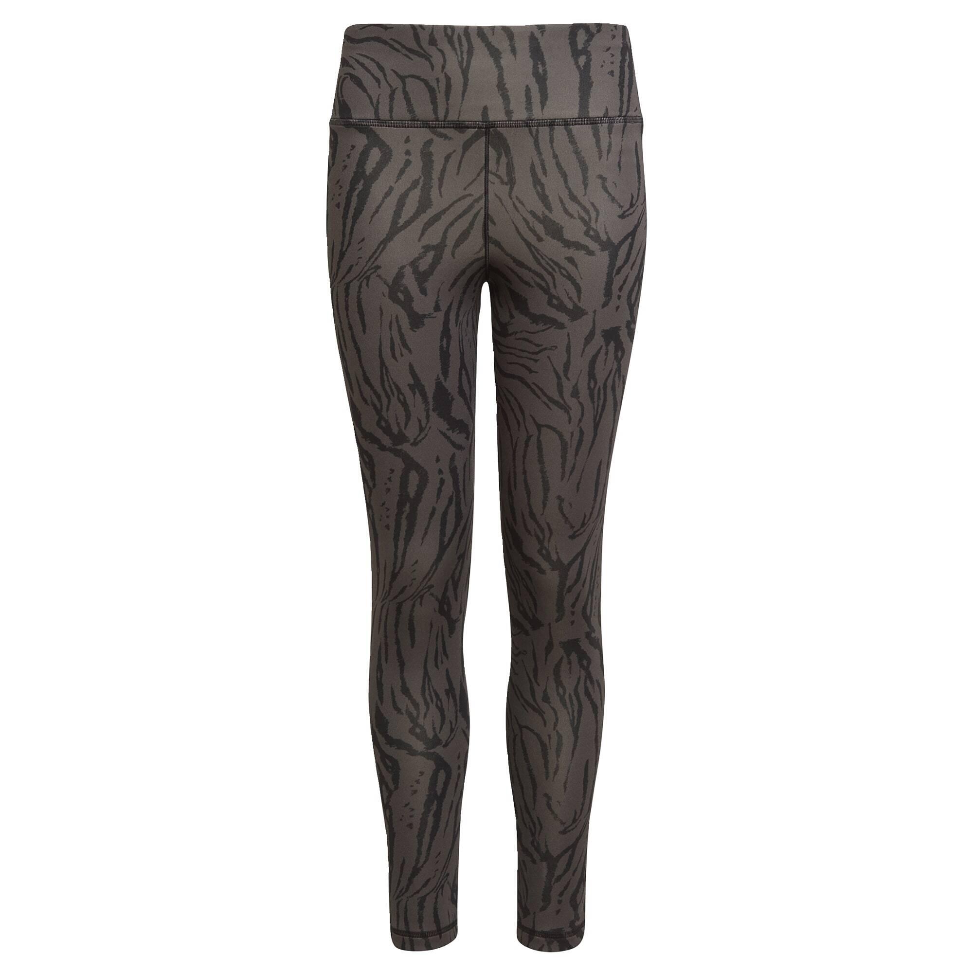 Adidas - Tight 7/8 Imprimé Animal Optime Aeroready Sport Icon - Legging - Blanc|gris|noir - 7-8 Ans - Decathlon