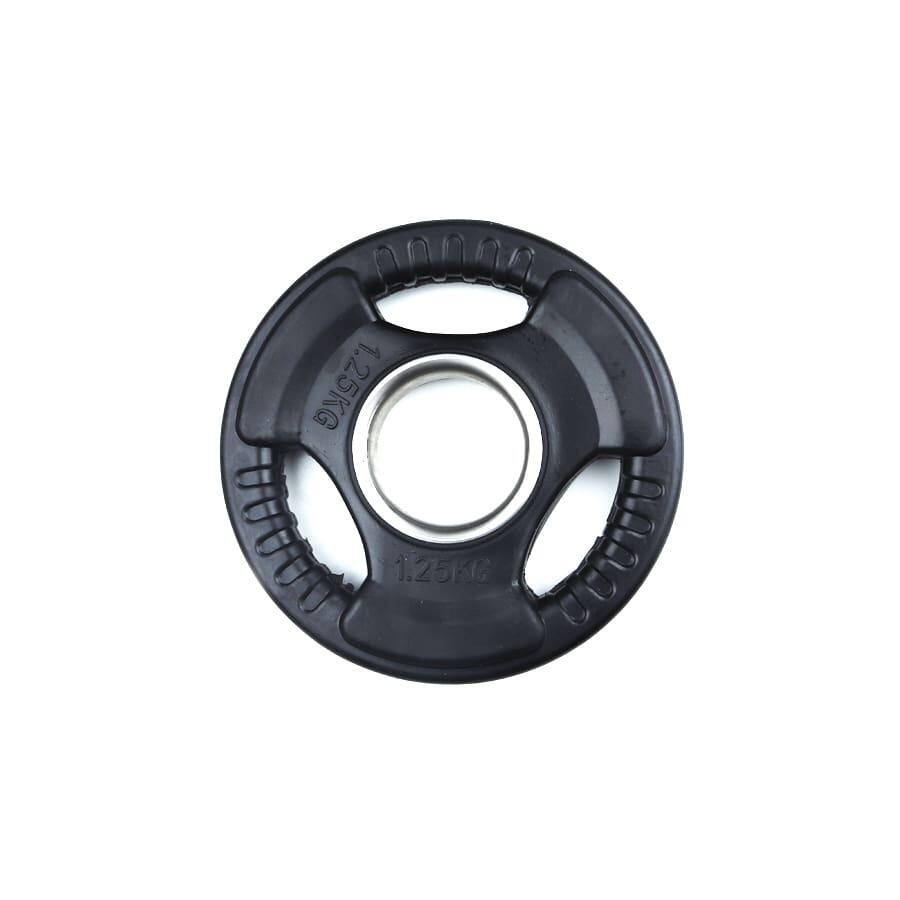 Disco olímpico de borracha com punhos 1.25kg viok sport