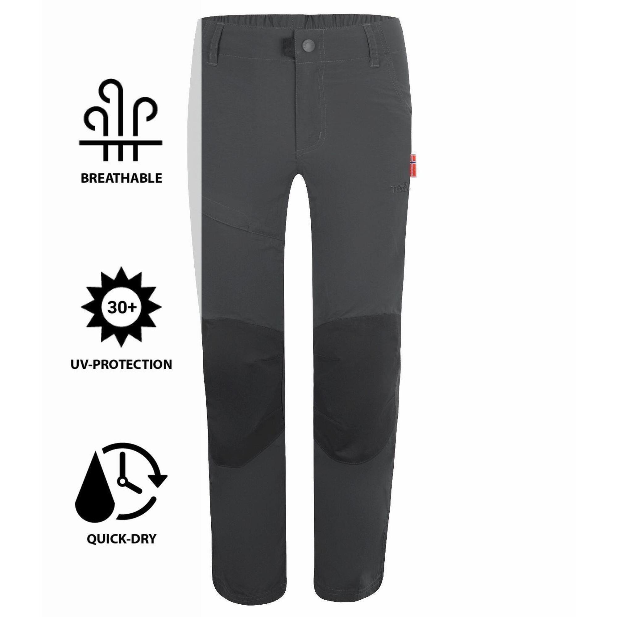 Pantalon de trekking Hammerfest pour enfants, respirant, gris foncé 3/3