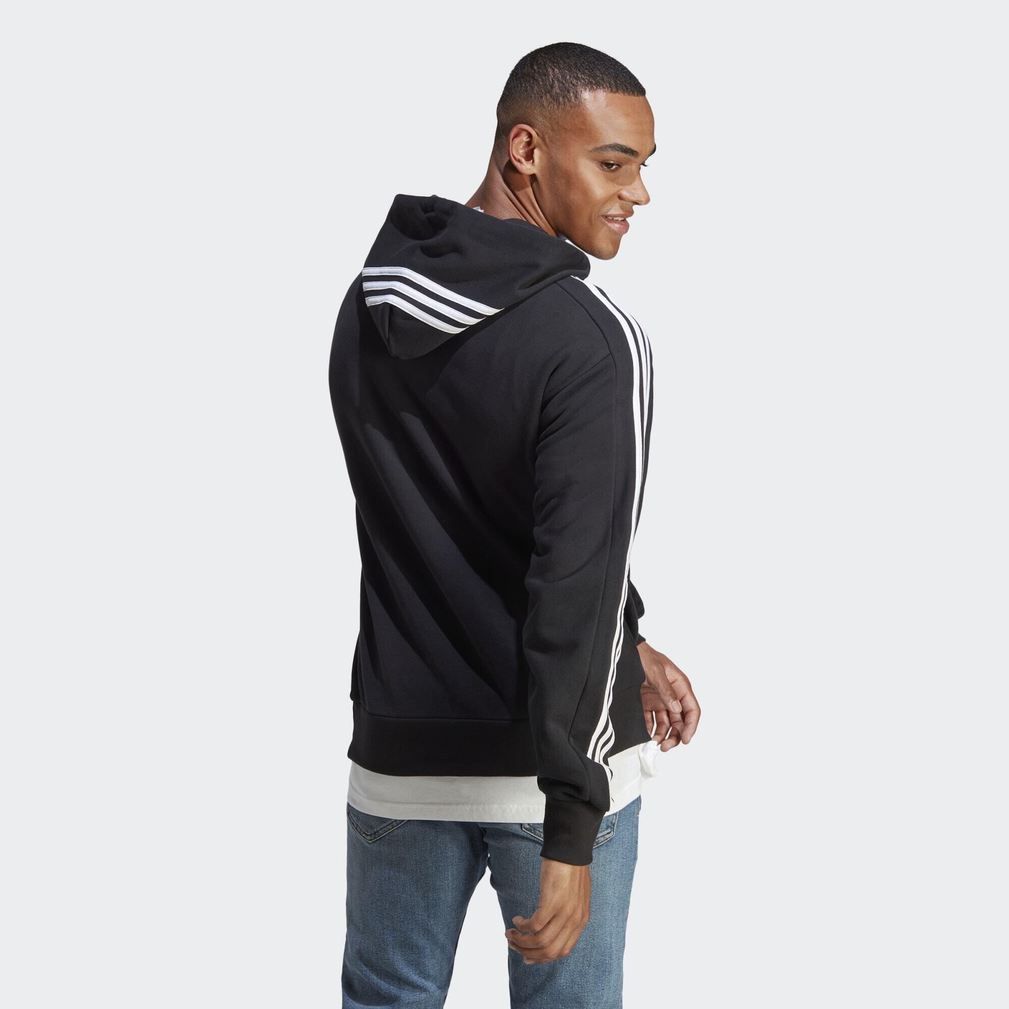 Sweatshirt Adulto Adidas Essentials French Terry 3 Stripes Preto 5/5