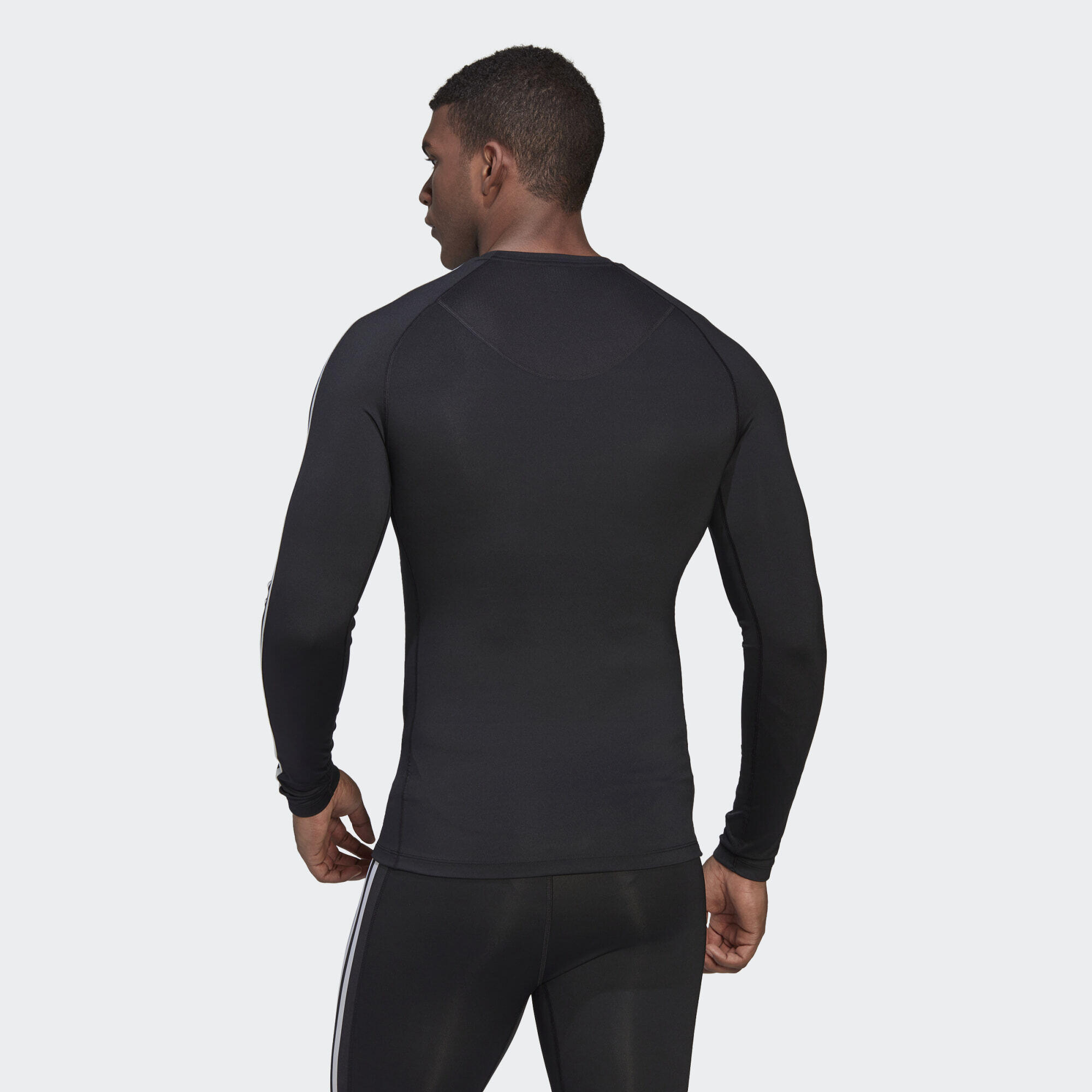 Techfit 3-Stripes Training Long Sleeve Tee 3/5