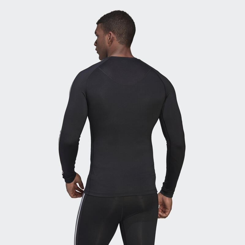 Maglia da allenamento Techfit 3-Stripes Long Sleeve