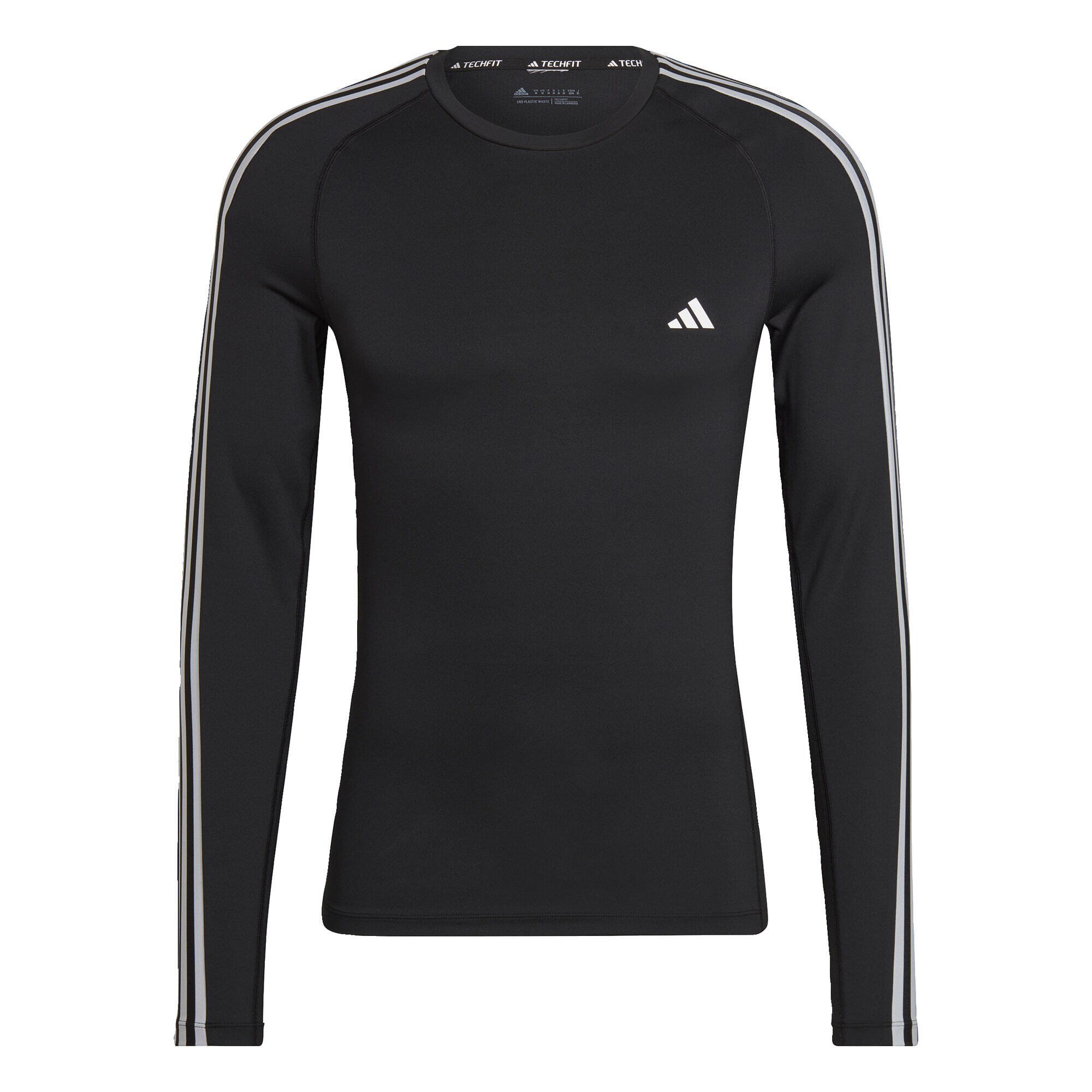Maglia da allenamento Techfit 3-Stripes Long Sleeve 2/5