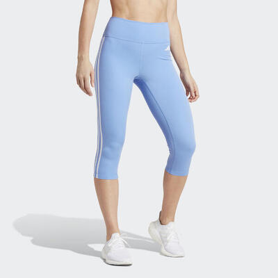 Train essentials 3-stripes high-waisted 3/4 legging