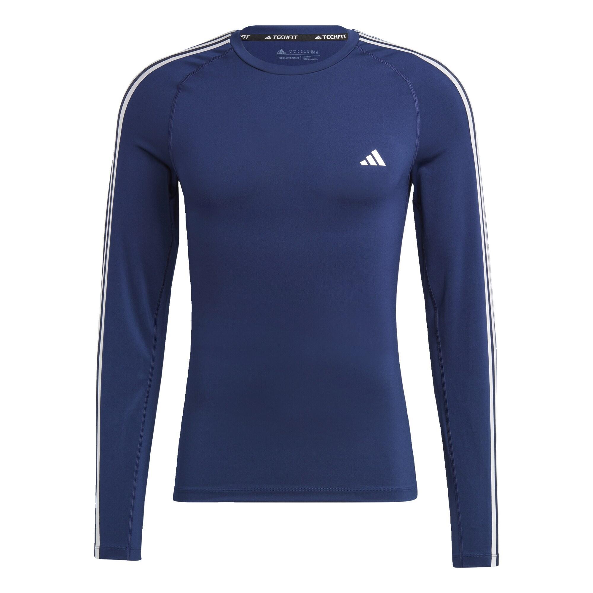 Techfit 3-Stripes Training Long Sleeve Tee 2/5