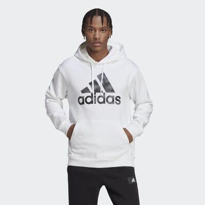 Essentials camo print french terry hoodie