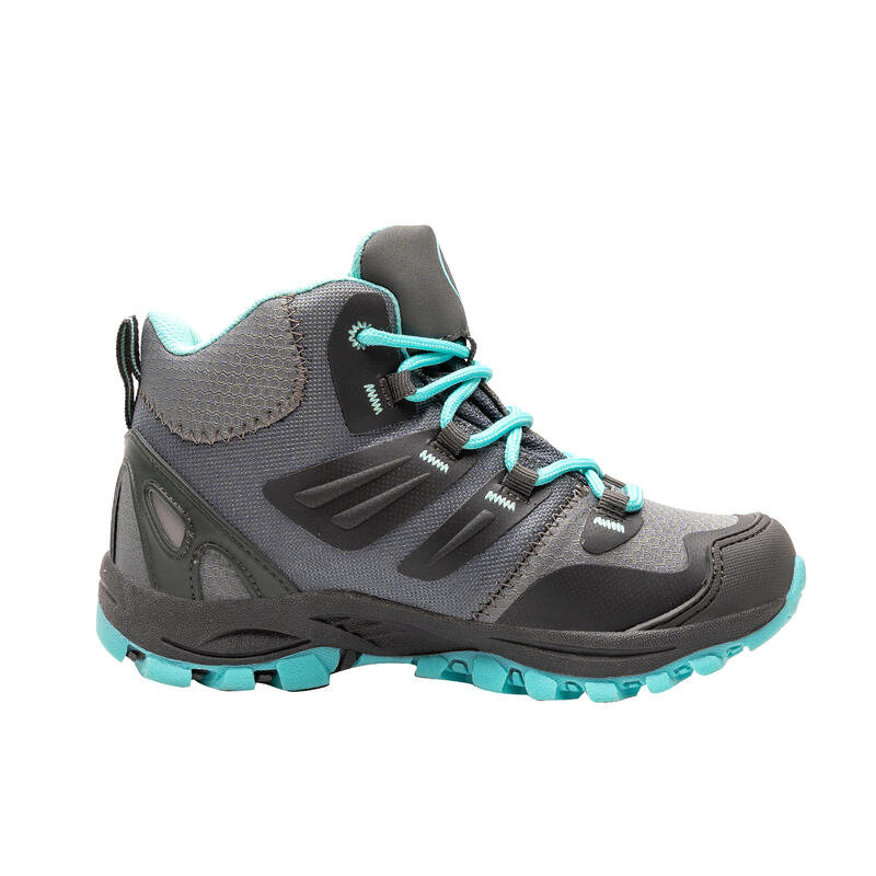 Chaussures de randonnée pour enfants Rondane Imperméable Anthracite / Menthe