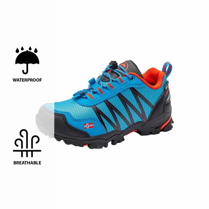 Chaussures de randonnée pour enfants Trolltunga Imperméable Bleu moyen / Rouge