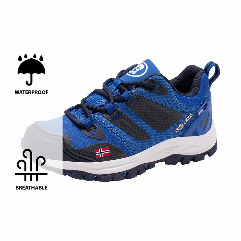 Chaussures de randonnée pour enfants RONDANE Bleu vif/bleu marine