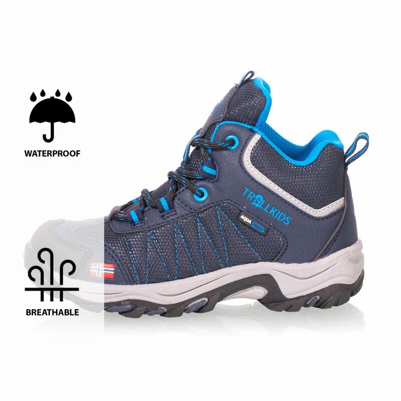 Kinder Wanderschuh Fjell Marineblau / Mittelblau