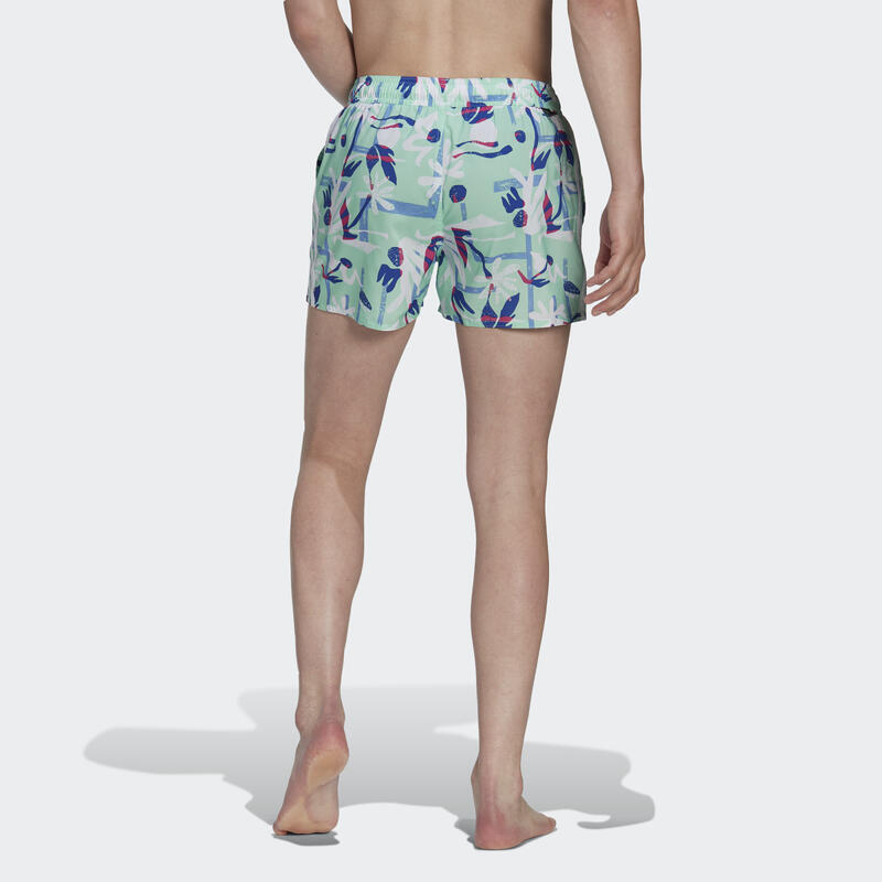 Seasonal Floral CLX Very Short Length Swim Shorts
