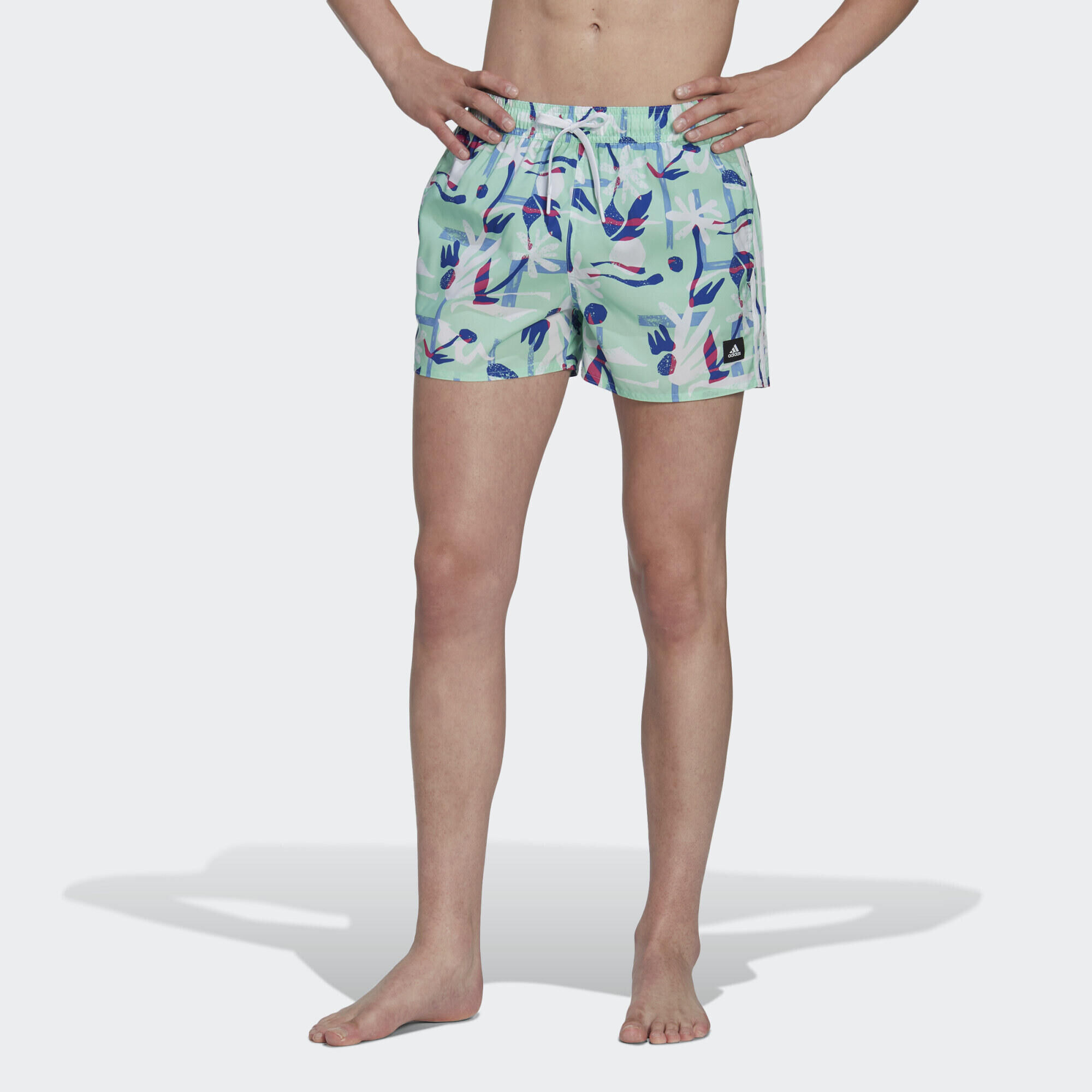 ADIDAS Seasonal Floral CLX Very Short Length Swim Shorts