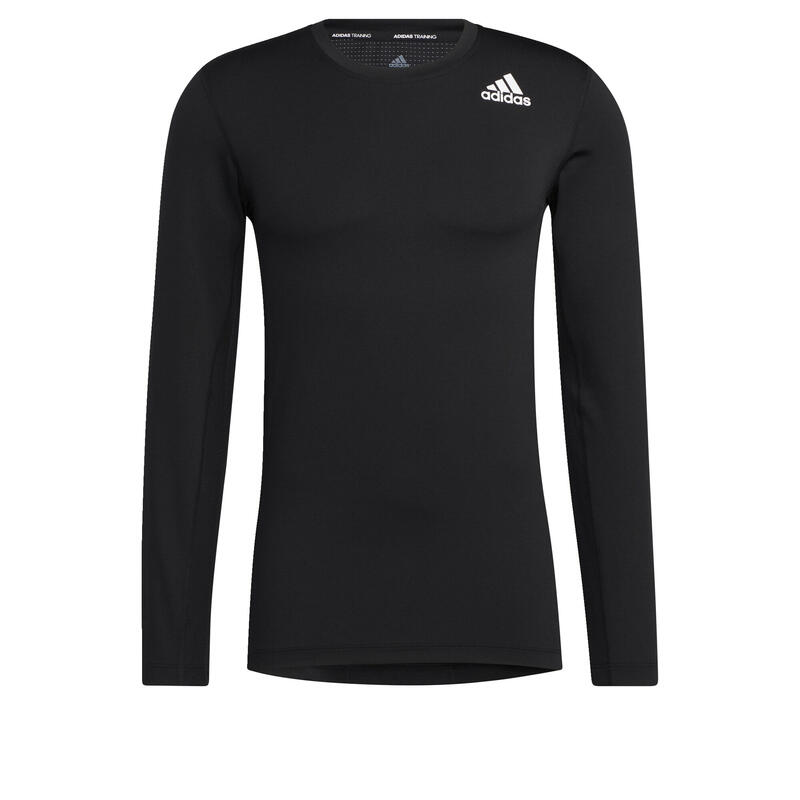 Sport felső adidas Techfit Compression Long-Sleeve Top, Fekete, Férfiak