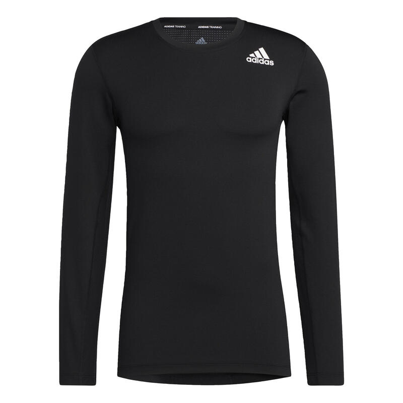 Bluza barbati adidas Techfit Compression Long-Sleeve Top, Negru