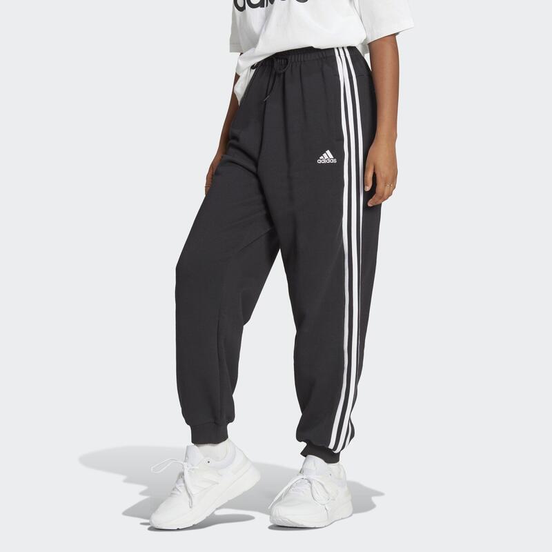 Essentials 3-Stripes French Terry Loose-Fit Pants