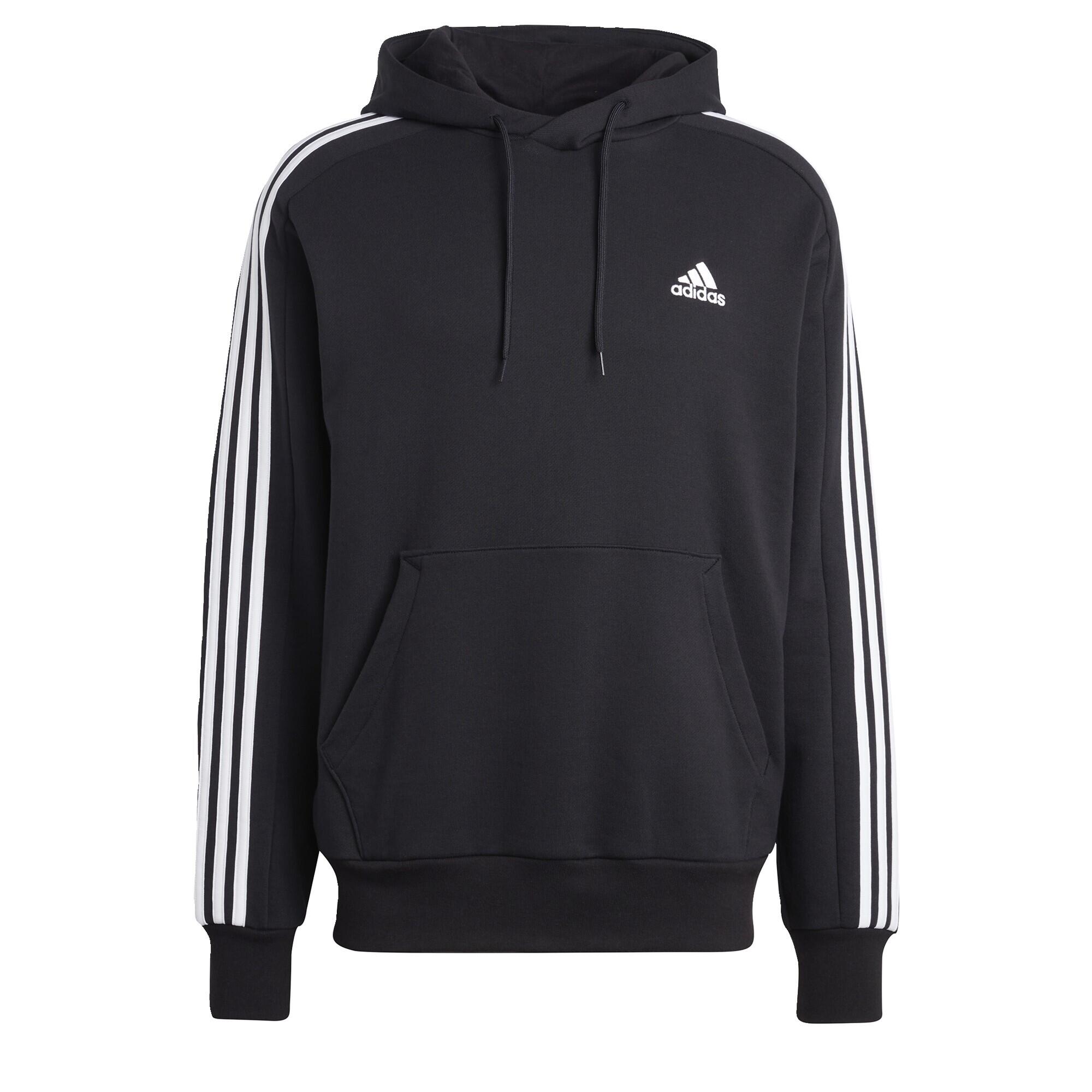 Sweatshirt Adulto Adidas Essentials French Terry 3 Stripes Preto 2/5
