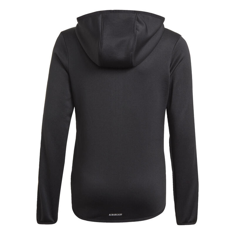 Bluza dziecięca z kapturem na zamek błyskawiczny adidas Designed To Move 3-Bande