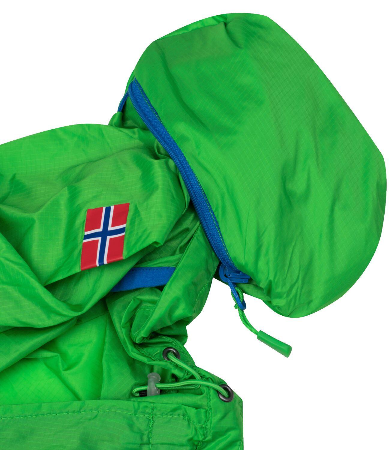 Veste coupe-vent enfant Fjell Respirant Vert clair / Bleu 4/5