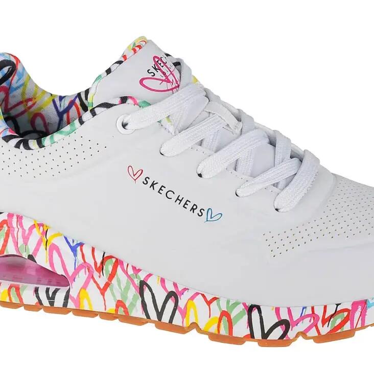 Sneakers Skechers Uno - Loving Love, White, Women