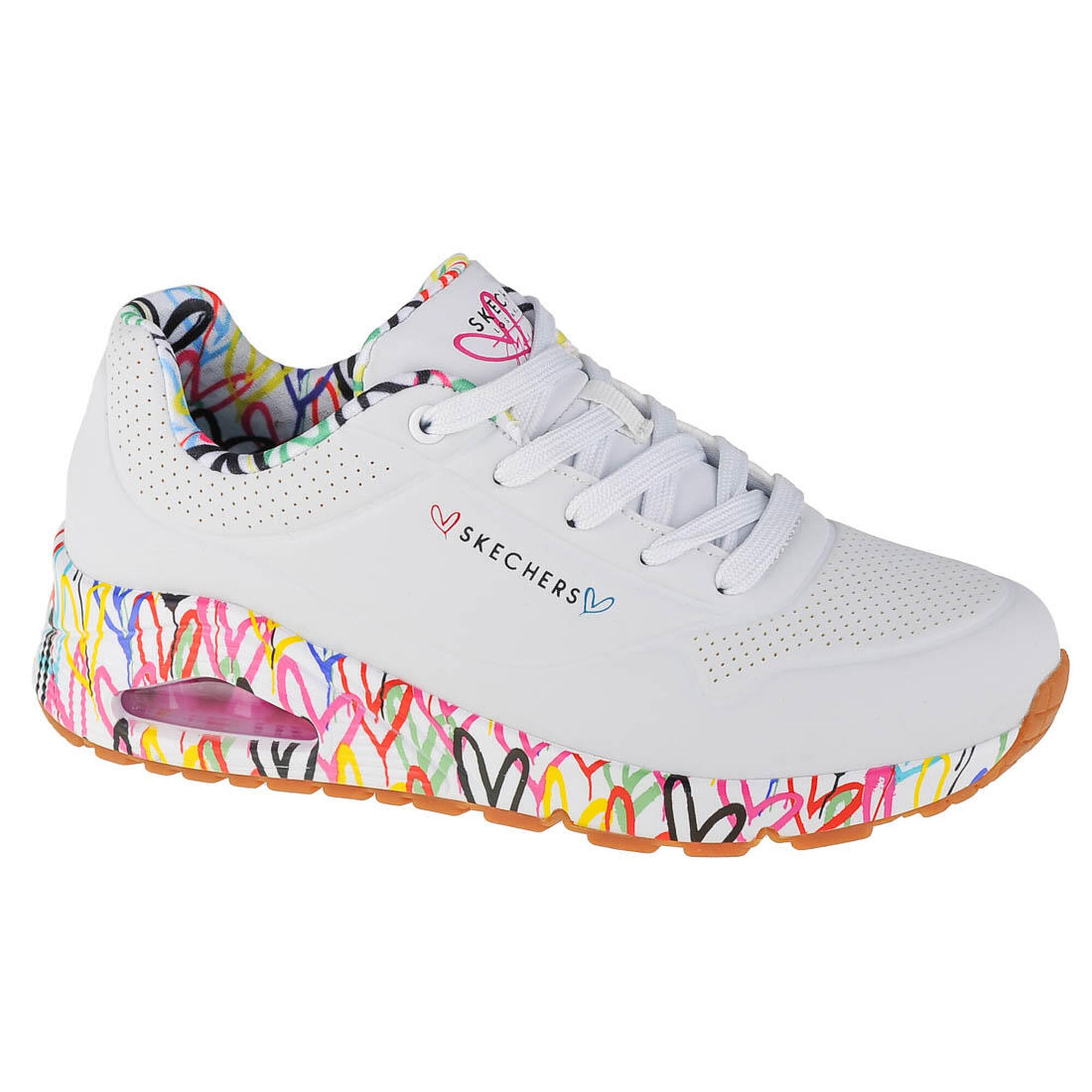 Baskets Femme UNO LOVING LOVE Skechers WHT 155506 Blanc Skechers